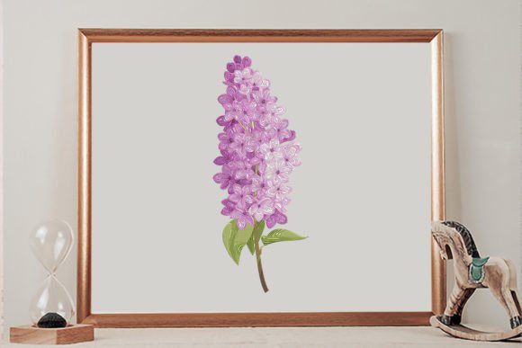 Beautiful Lilac Floral Branch