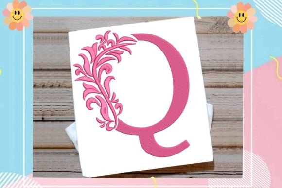 Beautiful Monogram Letter Q