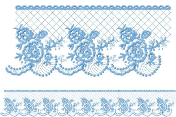 Floral Motif Embroidery Borders