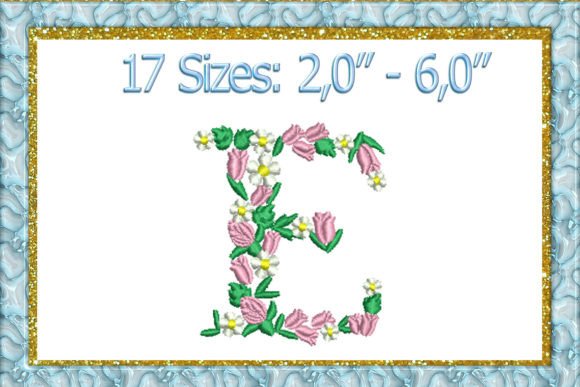 Letter E Embroidery for Etsy Sellers